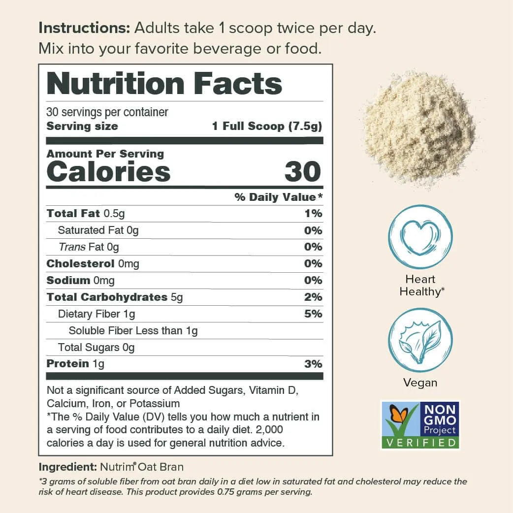 Salvado De Avena En Polvo Nutriente Energético Natural 500 G