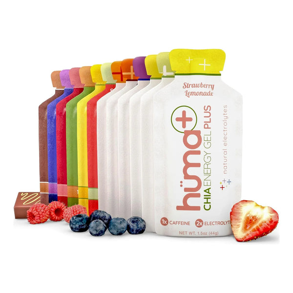 Gel Energético Huma Plus De Chía 12 Unidades Con Electrolitos Naturales