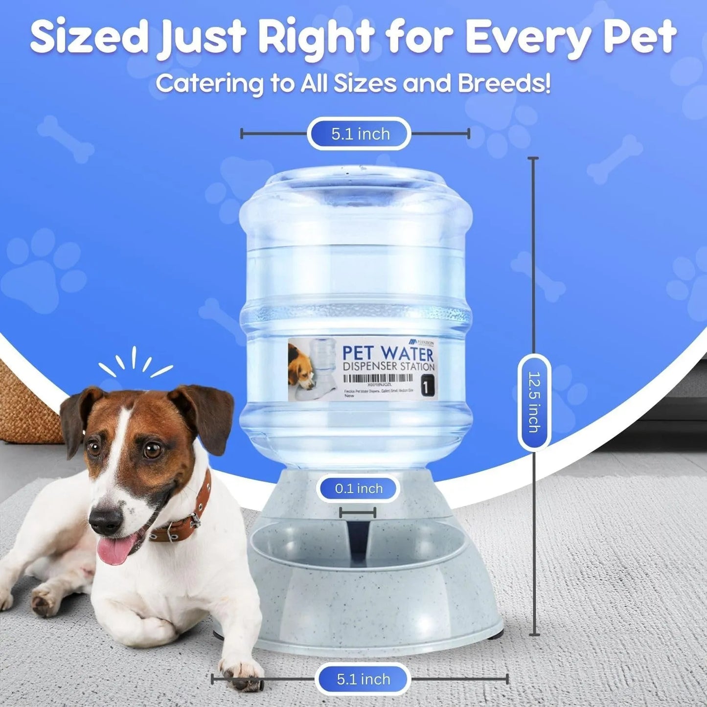 Dispensador De Agua Flexzion Gravity Para Mascotas Automático Y Sin BPA