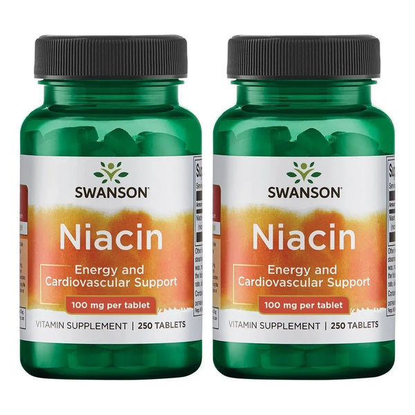 Niacina Vitamina B3 Swanson 250 Tabletas Salud Corazon Energia Metabolismo