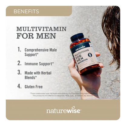 Multivitamínico Masculino Premium Con Vitaminas A C D Complejo B Y Extractos Herbales 90 Cápsulas