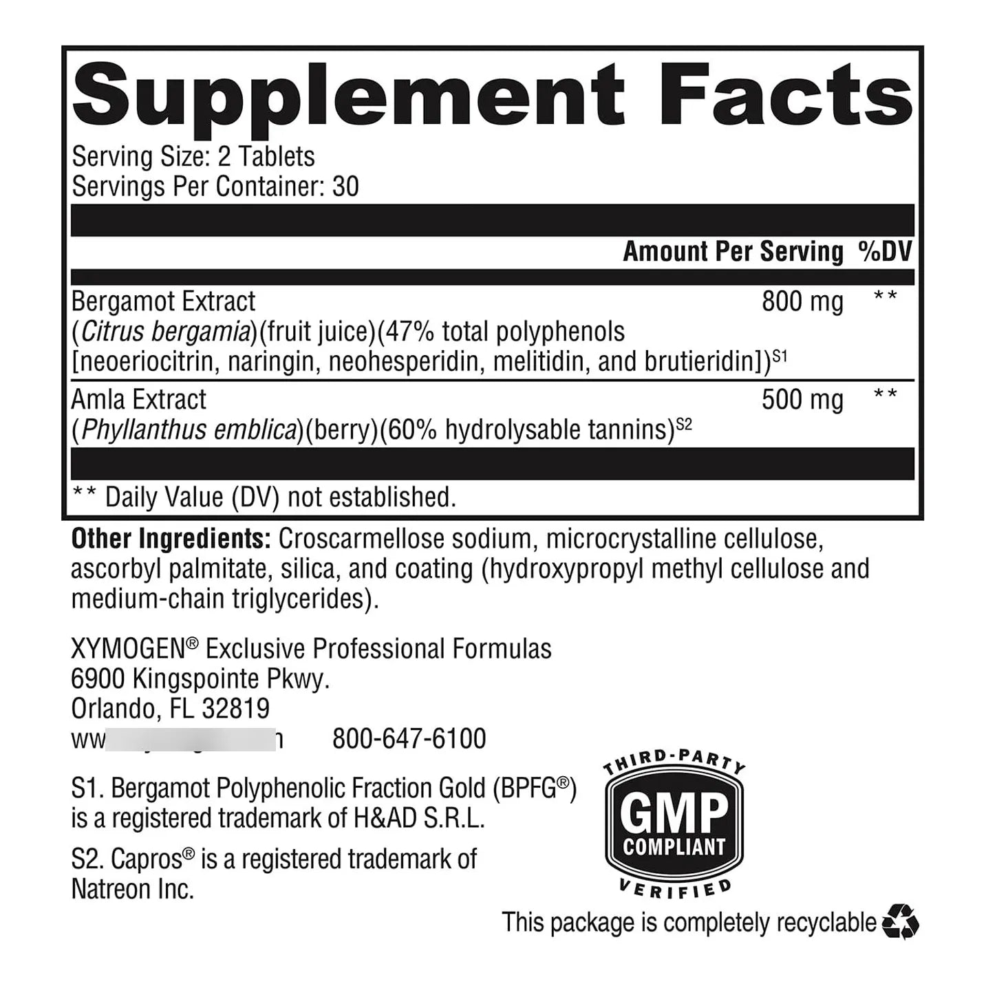 BergaCor Plus Suplemento De Bergamota Polifenoles Para Salud Cardiovascular Y Control De Colesterol 60 Tabletas