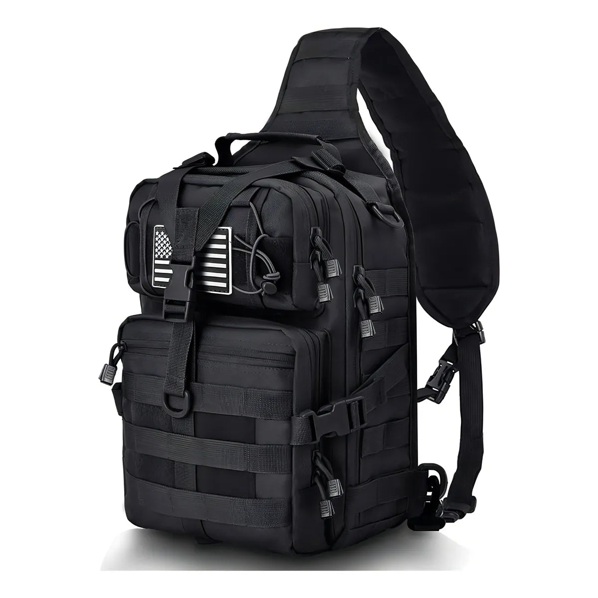 Mochila Táctica Militar HAOMUK Negra Resistente Al Agua Y Duradera