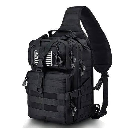 Mochila Táctica Militar HAOMUK Negra Resistente Al Agua Y Duradera
