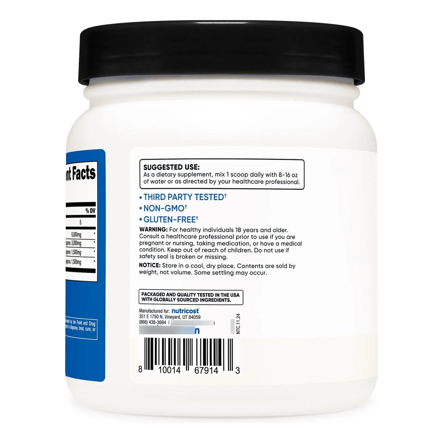 BCAA Polvo 2 1 1 300g Aminoácidos Ramificados Energía Y Recuperación