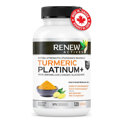 Suplemento De Curcumina Platino Con Jengibre Y Pimienta Negra 120 Capsulas Antioxidante Y Digestivo