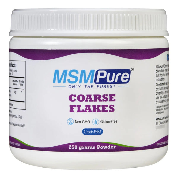 Cristales De Azufre Orgánicos MSM Pure Fruit Punch 250g Apoya Articulaciones Y Piel