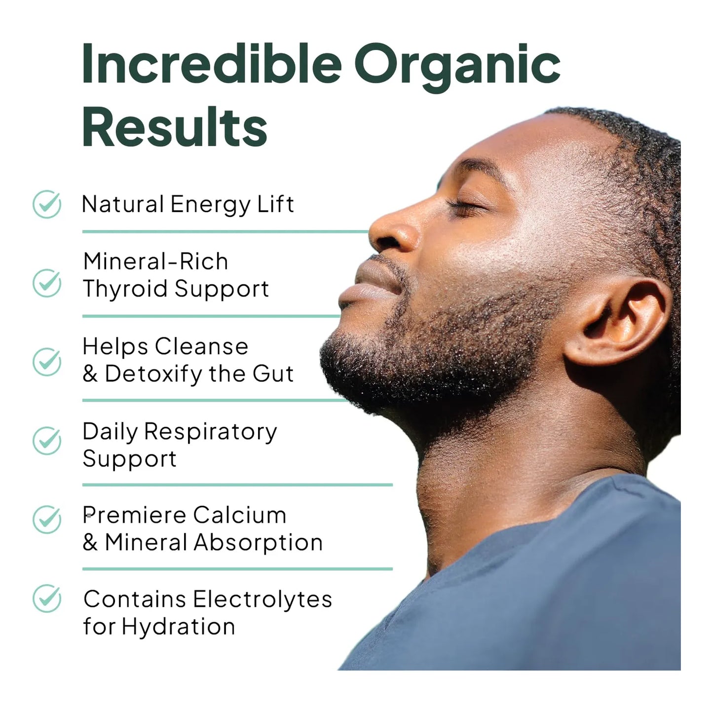 Cápsulas De Musgo Marino Irlandés Orgánico Con Clorella Y Vitamina D3 Para Energía Y Salud