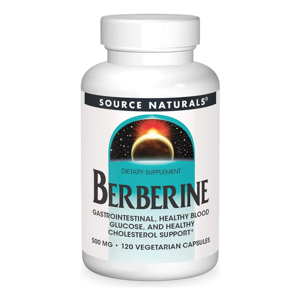 Capsulas De Berberina 500 Mg Apoyo Gastrointestinal Source Naturals 120 Unidades Vegano