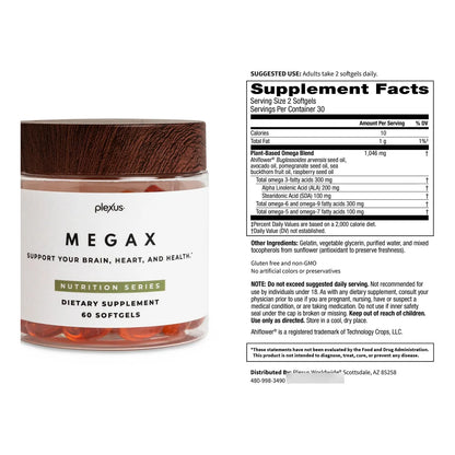 Aceite De Semilla De Uva 120 Ml Pack Doble MegaX Salud Cardíaca Y Cerebral