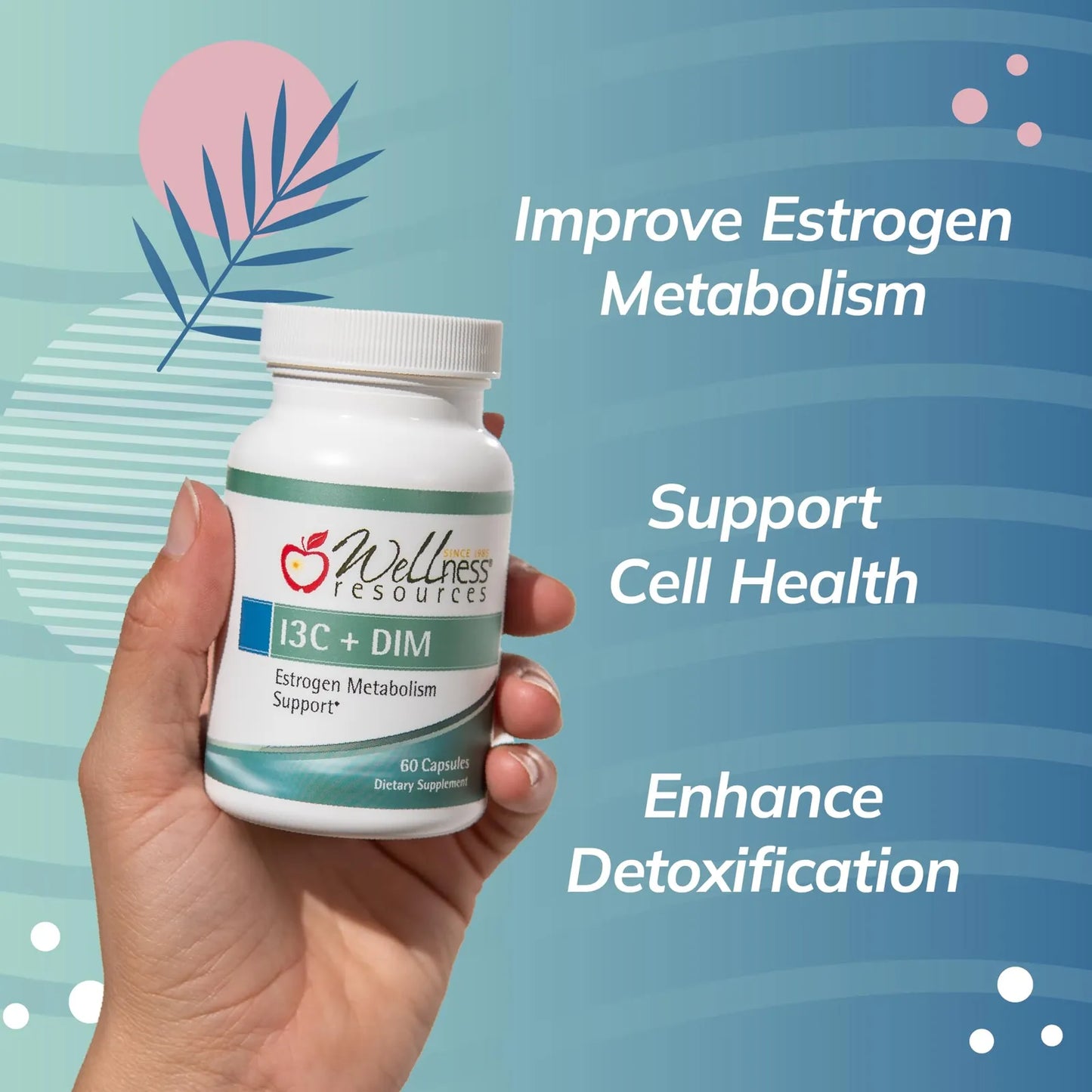 Capsulas I3C DIM 300mg 100mg Metabolismo Estrógenos Vegano Sin Gluten