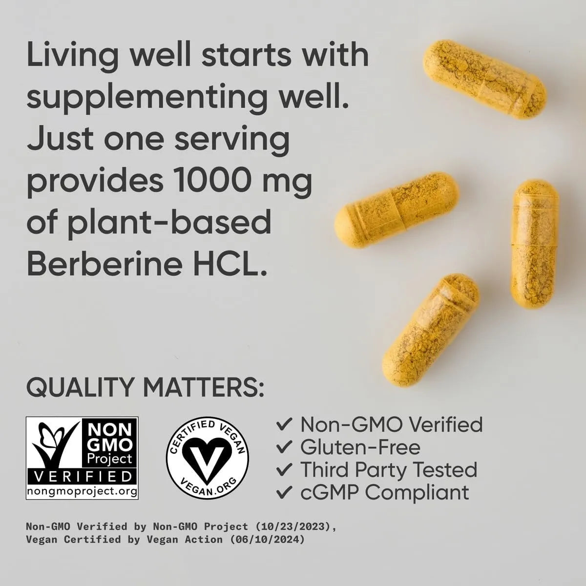 Sports Research Berberina 1000 Mg 60 Capsulas Apoyo Metabólico Vegano