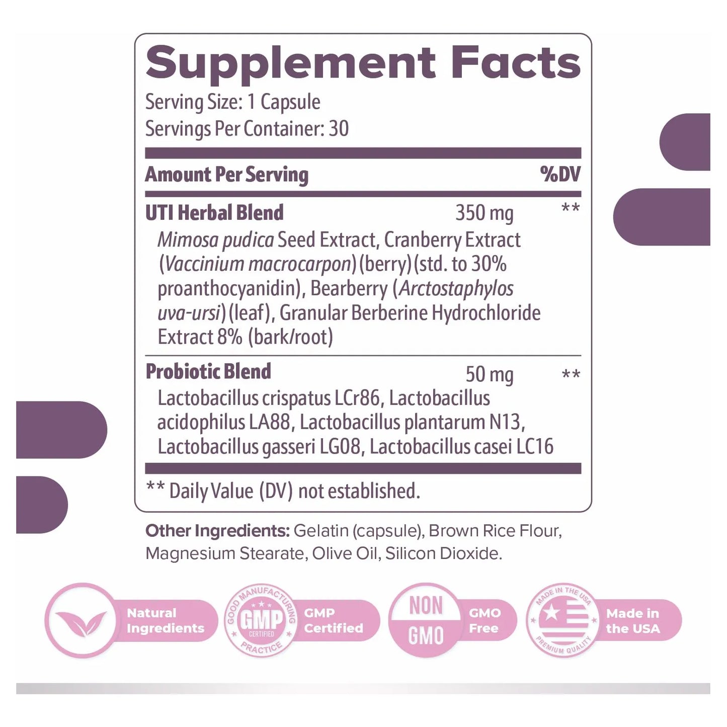 Femipro Suplemento Control Vejiga Hierbas Naturales Probióticos Salud Urinaria