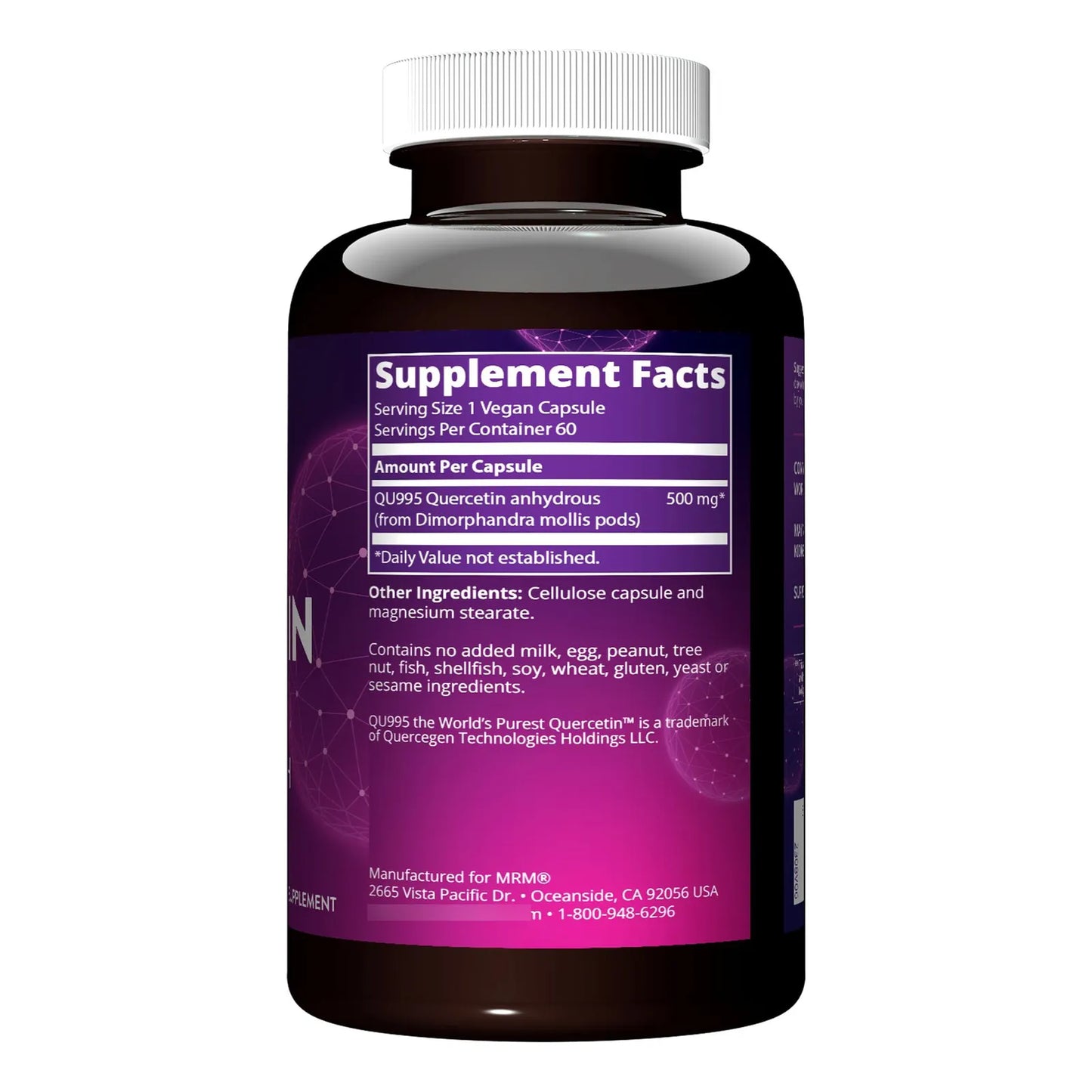 Quercetina 500 Mg Pura QU995 Antioxidante Salud Inmune Y Cardiovascular