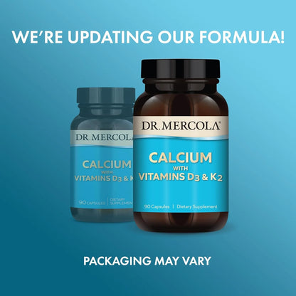 Calcio Con Vitaminas D3 K2 90 Capsulas Dr Mercola Salud Osea Y Cardiovascular