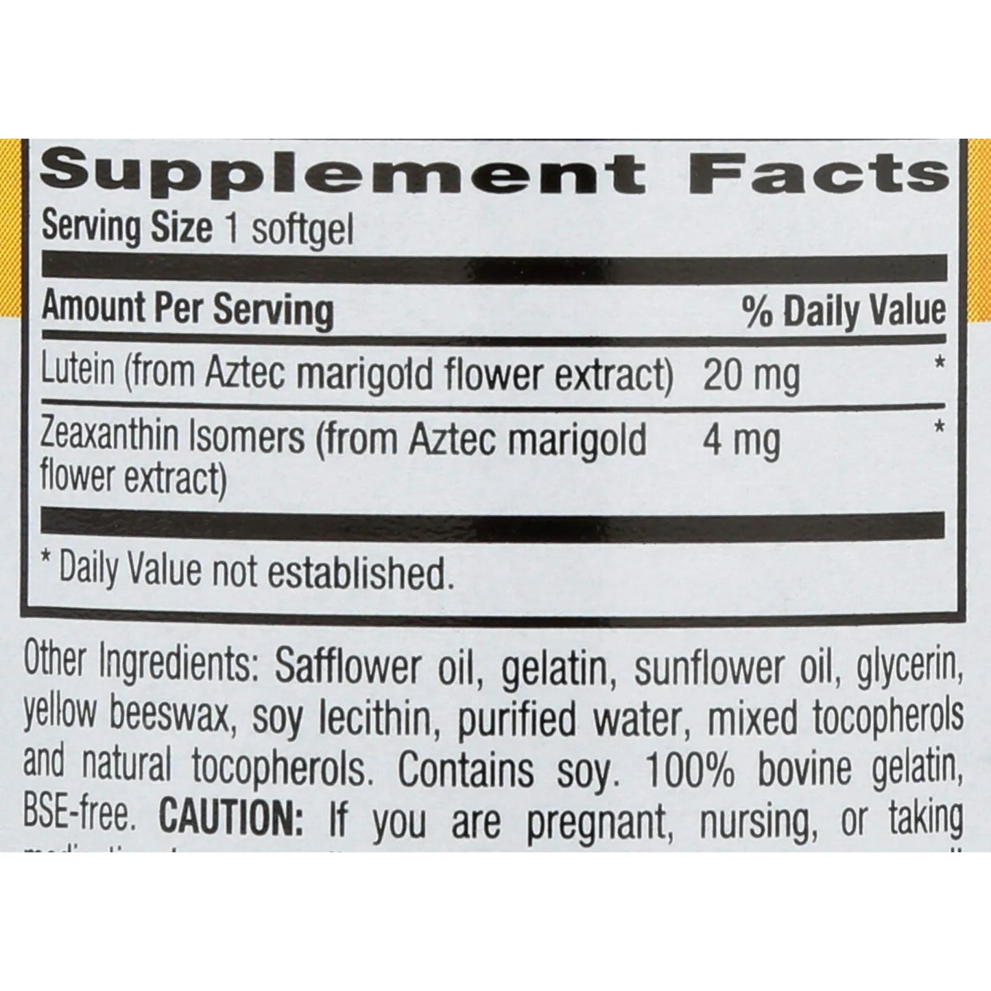 Luteína 20 Mg 60 Cápsulas Blandas Antioxidantes Para Salud Ocular Country Life