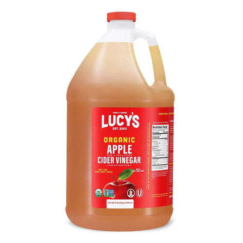 Vinagre De Sidra De Manzana Con La Madre Lucy's 3.7 Litros Orgánico Y Natural