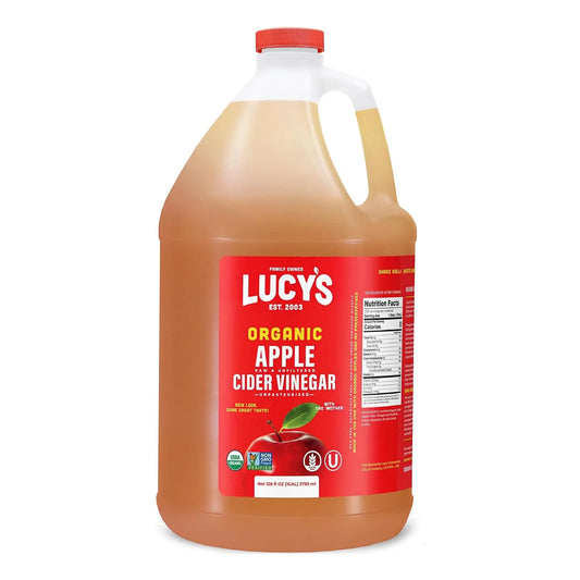 Vinagre De Sidra De Manzana Con La Madre Lucy's 3.7 Litros Orgánico Y Natural