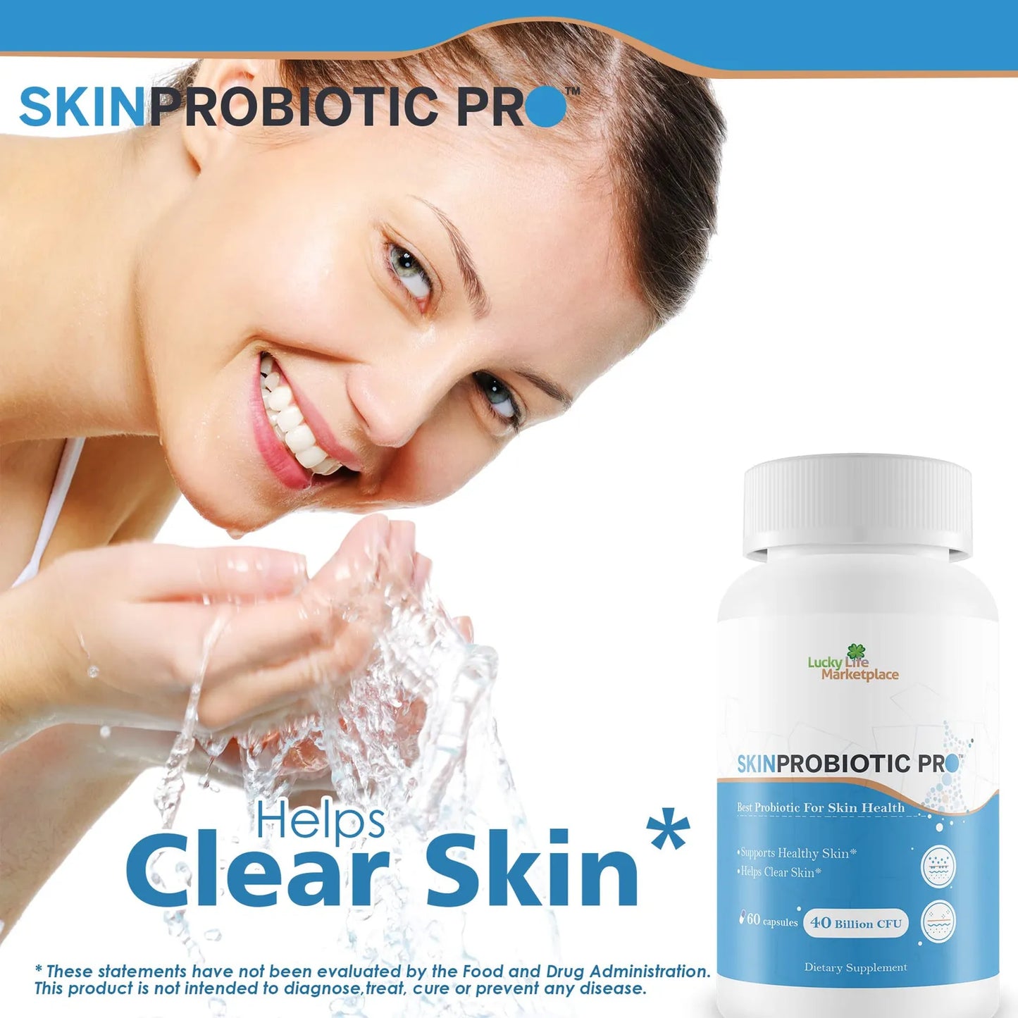 Skin Probiotic Pro Suplemento Para Piel Sana Reduce Imperfecciones 40 Mil Millones Ufc