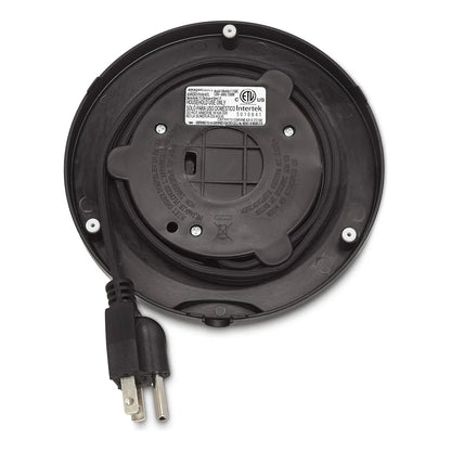Amazon Basics Hervidor Electrico Rapido 1.7 Litros Negro Plata Para Te Y Cafe