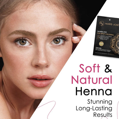 Juego De Tintes De Henna Profesional 50 Aplicaciones Color Duradero Natural