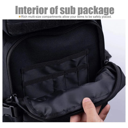 Mochila Táctica Militar Molle Mejorada Impermeable 40L R.SASR Resistente Y Espaciosa