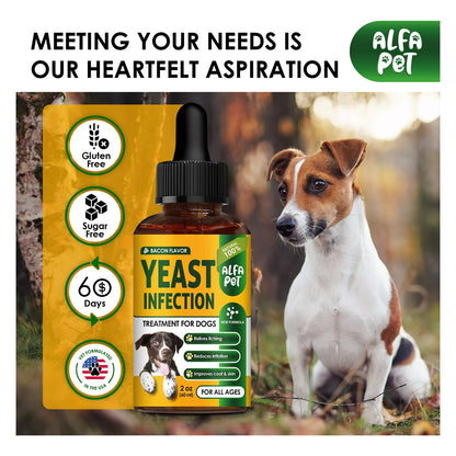 Tratamiento Líquido Herbal Para Infección Por Levaduras En Perros Alivia Picazón Y Alergias