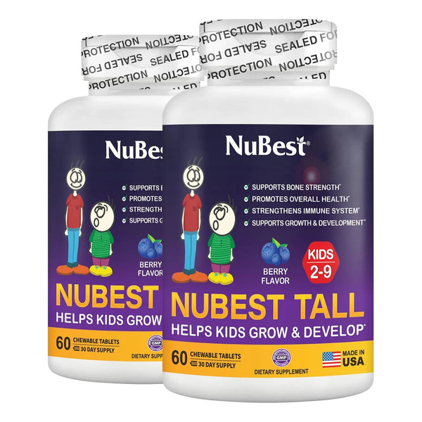 Vitaminas NuBest Niños Apoyo Inmunidad Fuerza Ósea 60 Tabletas Masticables