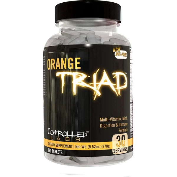 Multivitaminico Orange Triad Para Entrenamiento Digestión Y Articulaciones 30 Tabletas