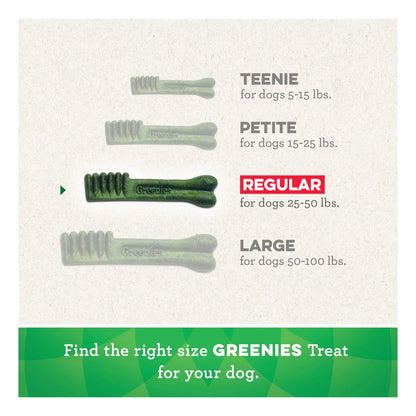 Golosinas Dentales Naturales GREENIES Aging Care Para Perros 27 Onzas