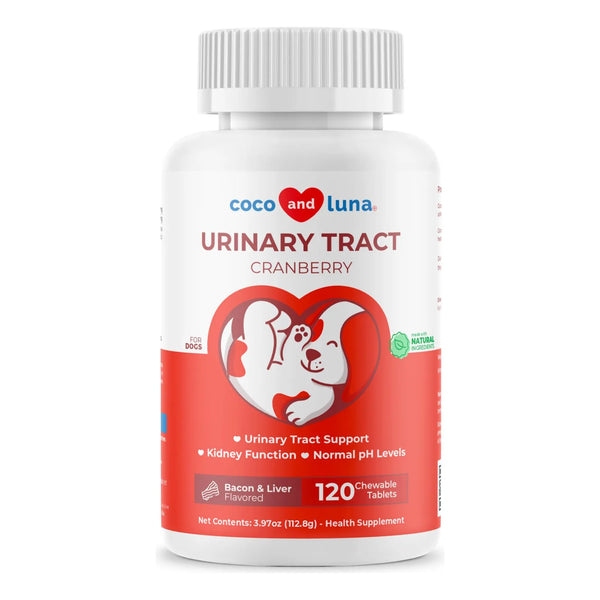 Tabletas Masticables De Arándano Para Perros 120 Unidades Soporte Urinario