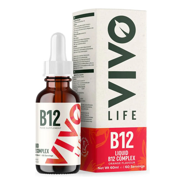 Complejo Vitamínico B12 Líquido Sabor Naranja 60 Porciones Energía y Salud