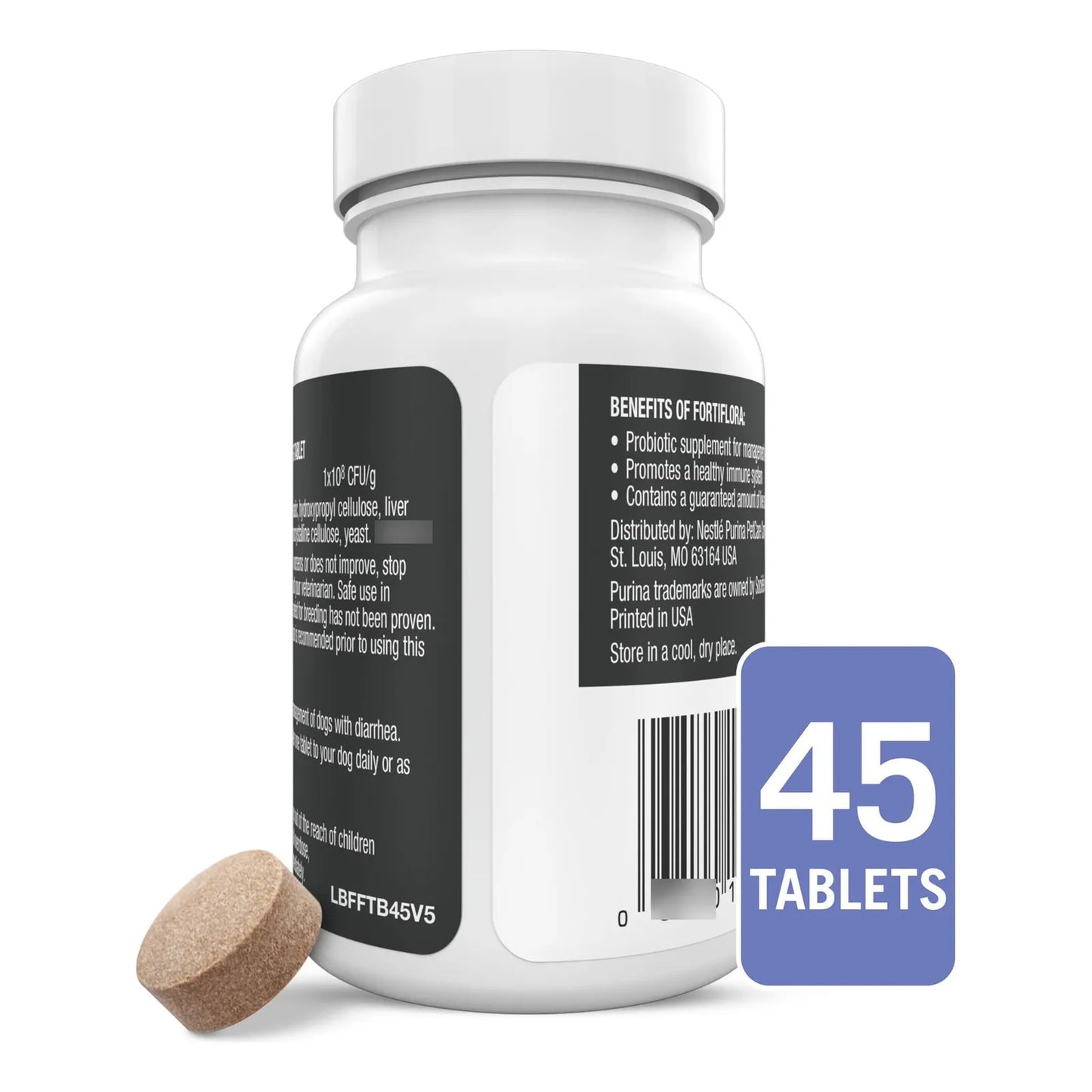 FortiFlora Masticables Probióticos Para Perros 45 Unidades Purina Pro Plan Salud Digestiva