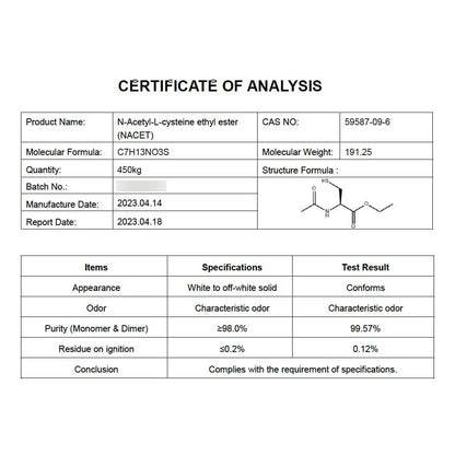 Natures Fusions NAC Ethyl Ester Con Glicina Suplemento Antioxidante Potente 375mg NACET 1800mg