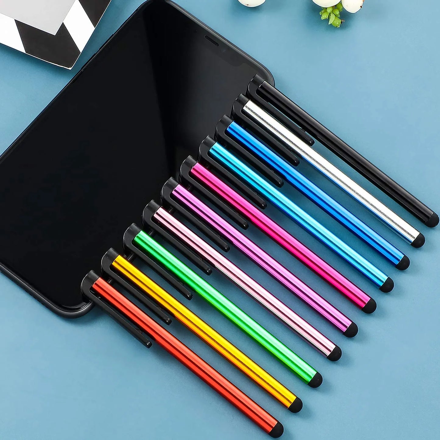 60 Lapices Capacitivos Delgados Para Pantallas Tactiles iPhone iPad Tablet 10 Colores