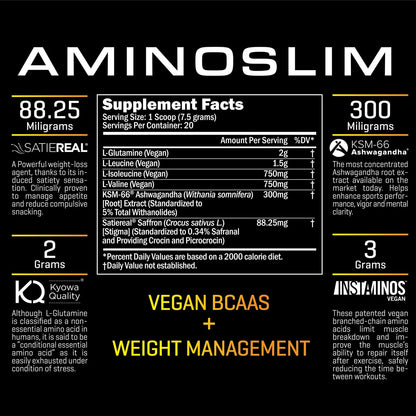 Amino Slim Bebida Adelgazante Con BCAA Y L Glutamina Para Mujeres