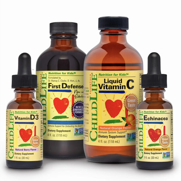 Paquete De 4 Vitaminas Líquidas Para Niños Con Vitamina D3 C Y Equinácea