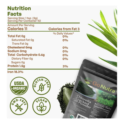 Polvo De Chlorella Verde Puro Rico En Vitaminas Minerales Y Antioxidantes Superalimento Natural
