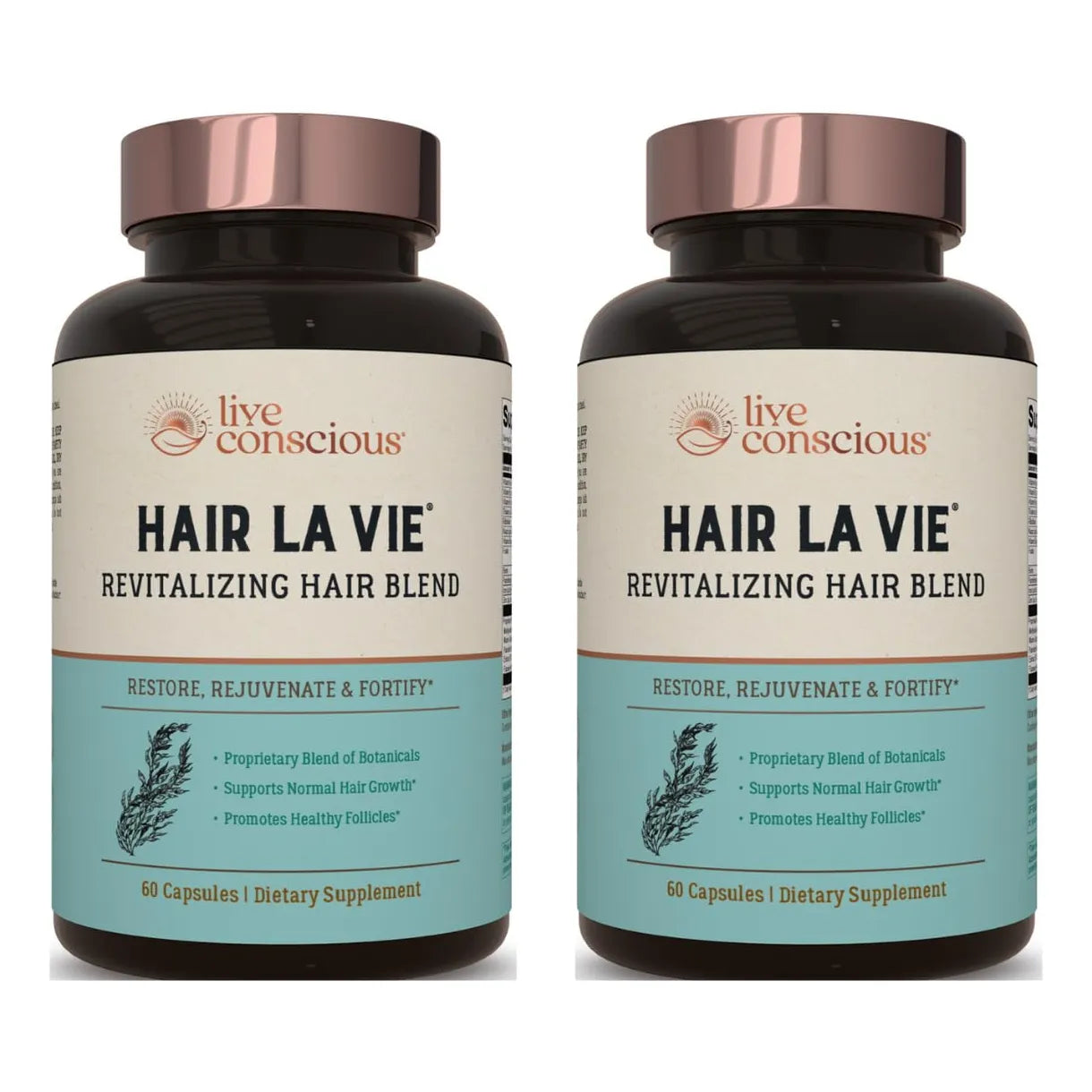 Mezcla Revitalizante De Vitaminas Para Cabello Con Biotina Y Colágeno Paquete De 2
