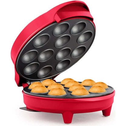 Máquina Para Hacer Cake Pops Holstein Housewares 12 Unidades Roja Antiadherente