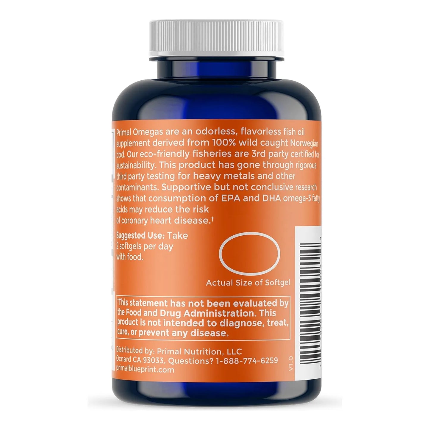 Aceites Esenciales Omega 3 120 Capsulas Suplemento Diario EPA DHA