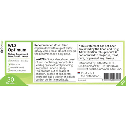 Multivitaminas Bariatricas One A Day WLS Optimum Post Manga Gastrica 30 Capsulas