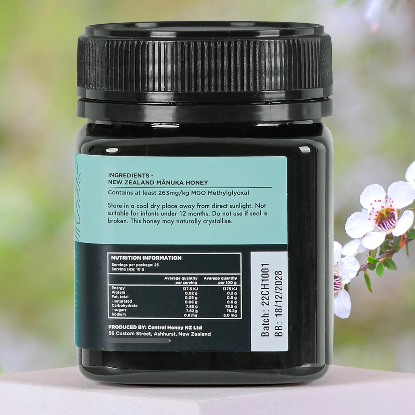 Miel De Manuka UMF 10+ MGO 263+ Pura De Nueva Zelanda Edulcorante Natural