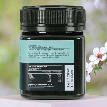 Miel De Manuka UMF 10+ MGO 263+ Pura De Nueva Zelanda Edulcorante Natural