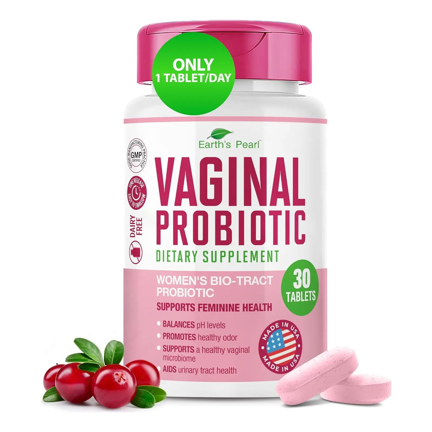Probióticos Vaginales Earths Pearl 15 Veces Mas Efectivos Con BIO Tract Mejor Salud Intima