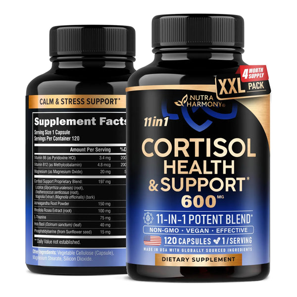Suplemento De Cortisol Natural Para Mujeres Equilibrio Hormonal Con Ashwagandha Y Vitaminas