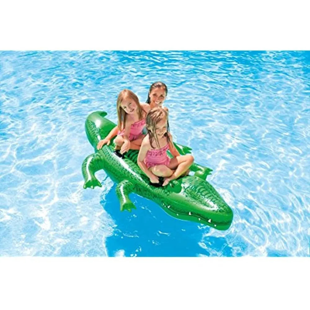 Intex Gator Ride On Gigante Flotador Infantil Caiman 80 X 45 Cm Diversion Segura