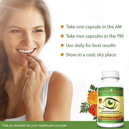 Ocu GLO Human Vision Formula 90 Capsulas Suplemento Salud Ocular