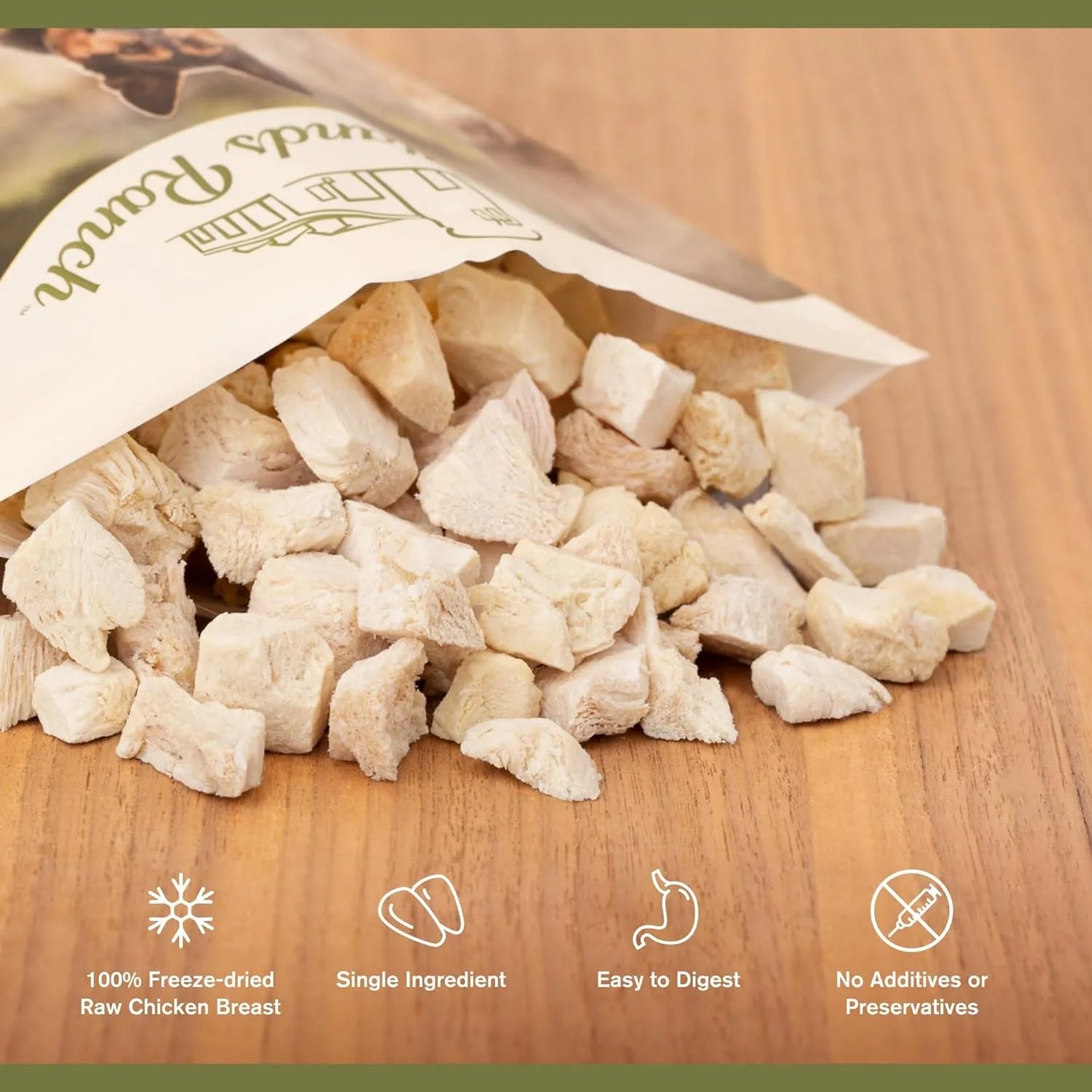 Bocaditos Liofilizados De Pechuga De Pollo Para Perros Snack Natural Y Nutritivo