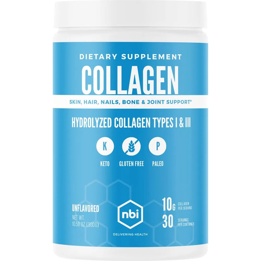 Proteína De Colágeno Hidrolizado Tipo I Y III Sin Sabor Polvo 400g